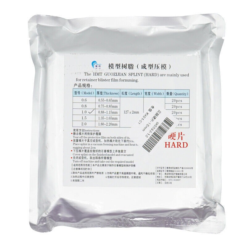 Dental Lab Splint Slice Vacuum Forming Sheet Soft Hard Thermoforming Material