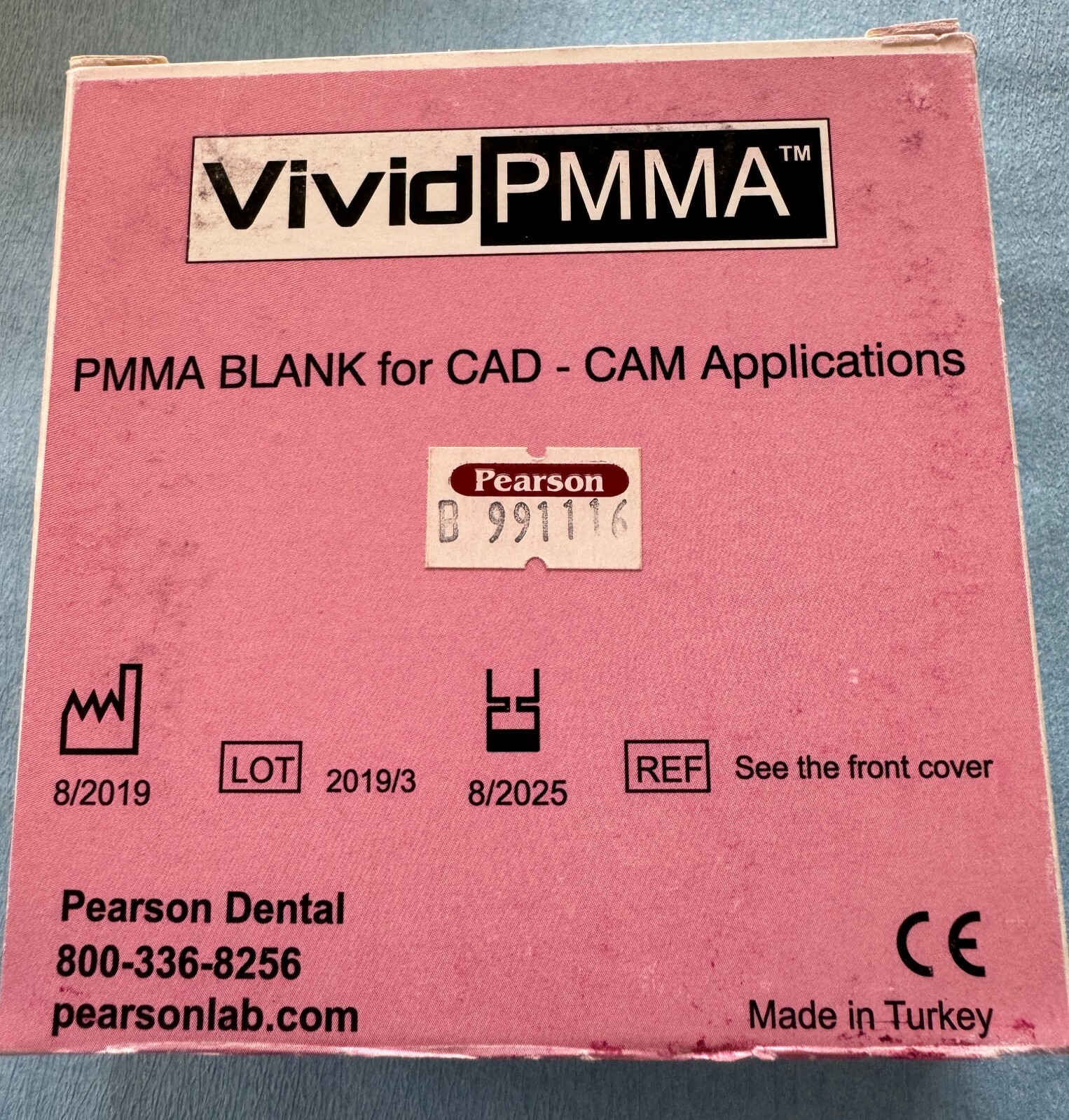 Vivid PMMA Milling Disc 98mm x 25mm – Shade A2