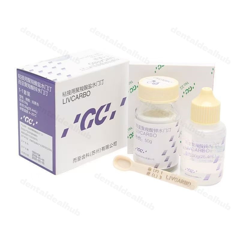 GC LIVCARBO Polycarboxylate Cement 50g Powder 30g Liquid Kit