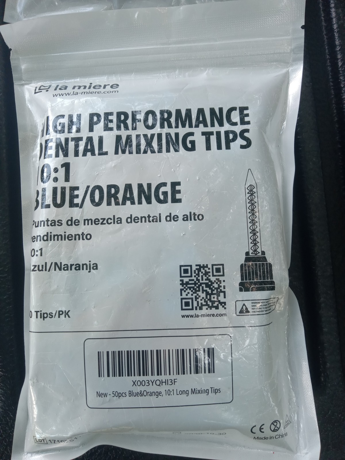 La Miere High Performance Dental Mixing Tips – Blue & Orange – 200 Pcs
