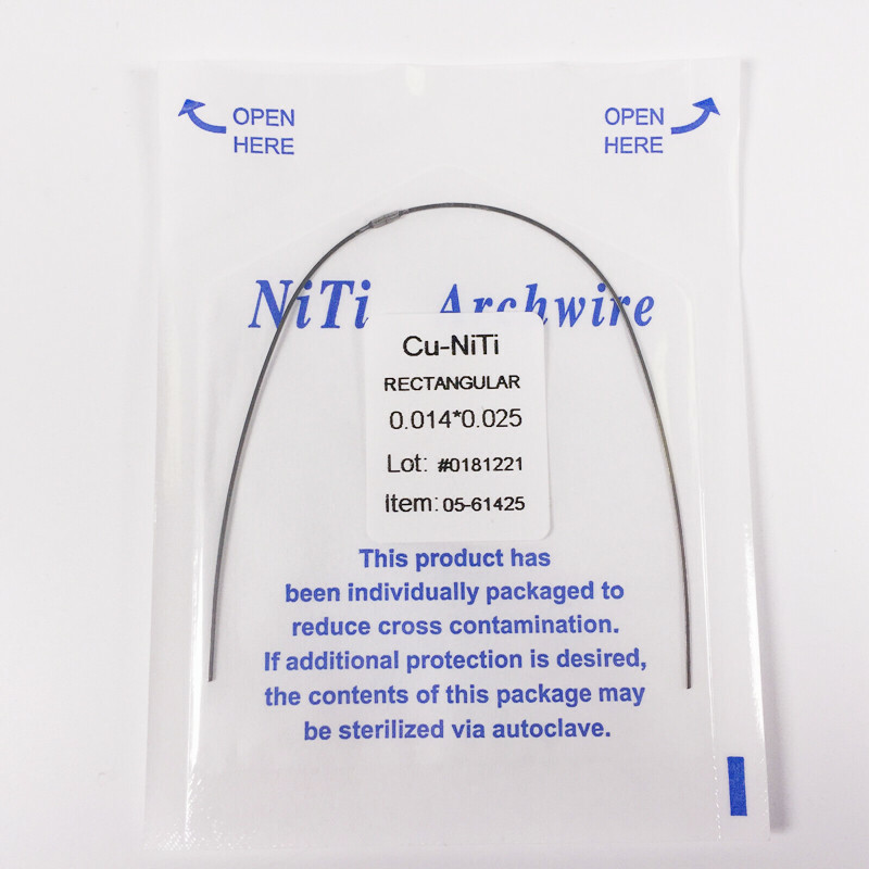 5Packs Dental Orthodontic Copper Cu-Niti Wires Arch Wires Rectangular Damon Form
