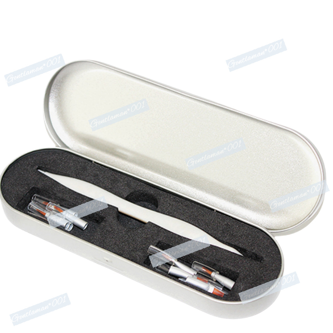 Dental Brush Pen Replaceable Brushes Tips Straight Curved Head Mini Micro Brush