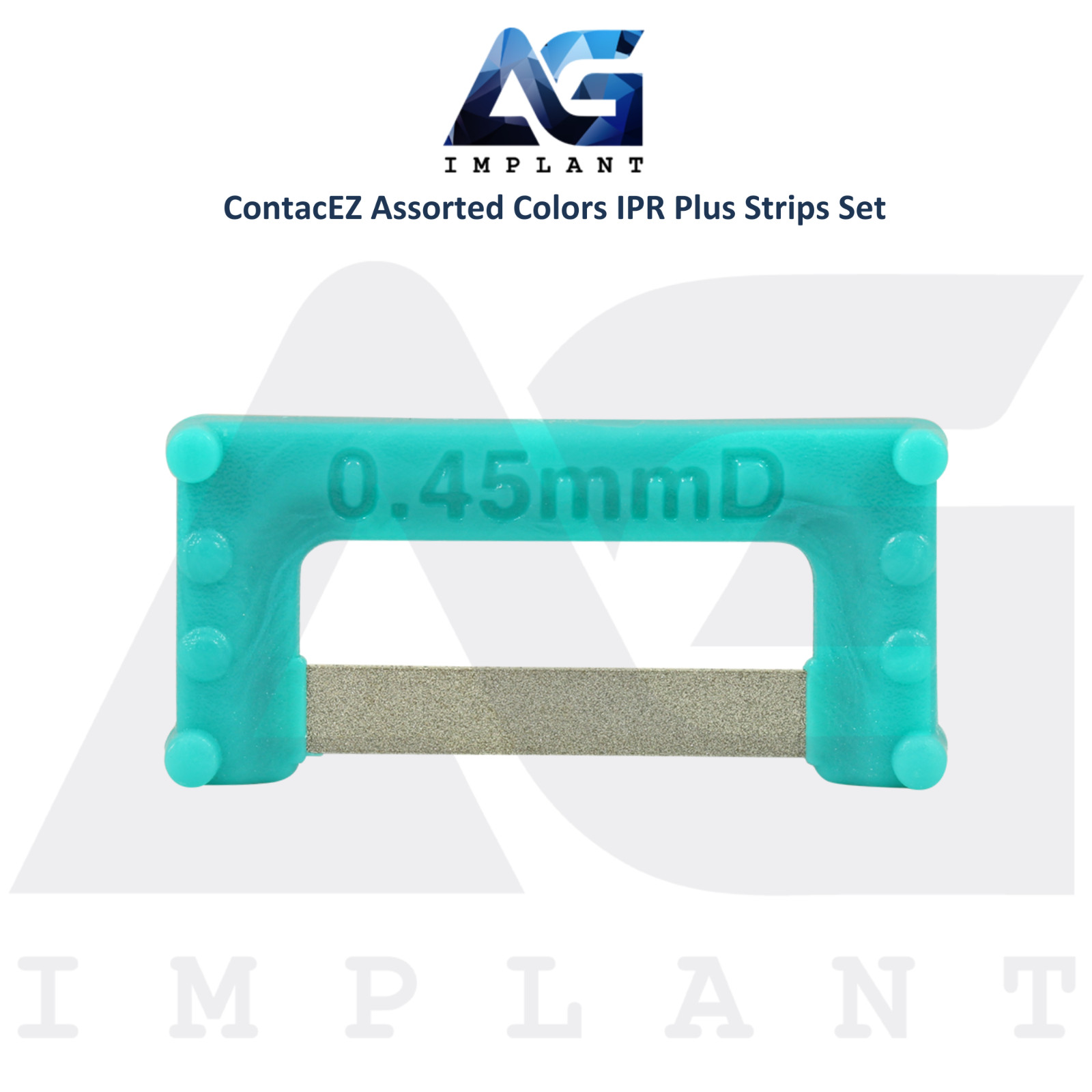 Assorted Color Flexible Diamond Coated IPR Plus Strips Set Stainless Steel