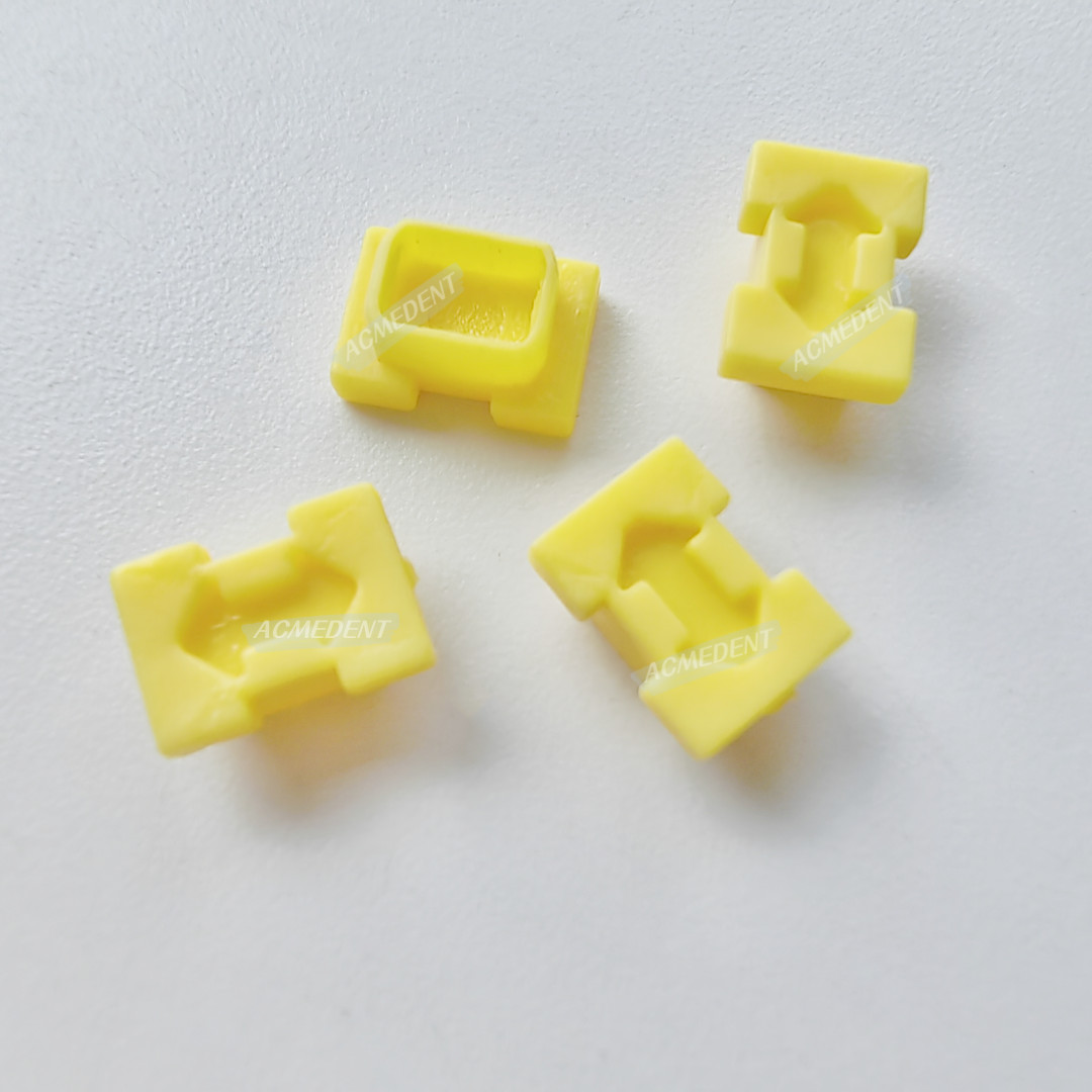 20Pcs Dental ITI Snap Caps Closed Tray NC Coping Impression Fit Straumann Yellow
