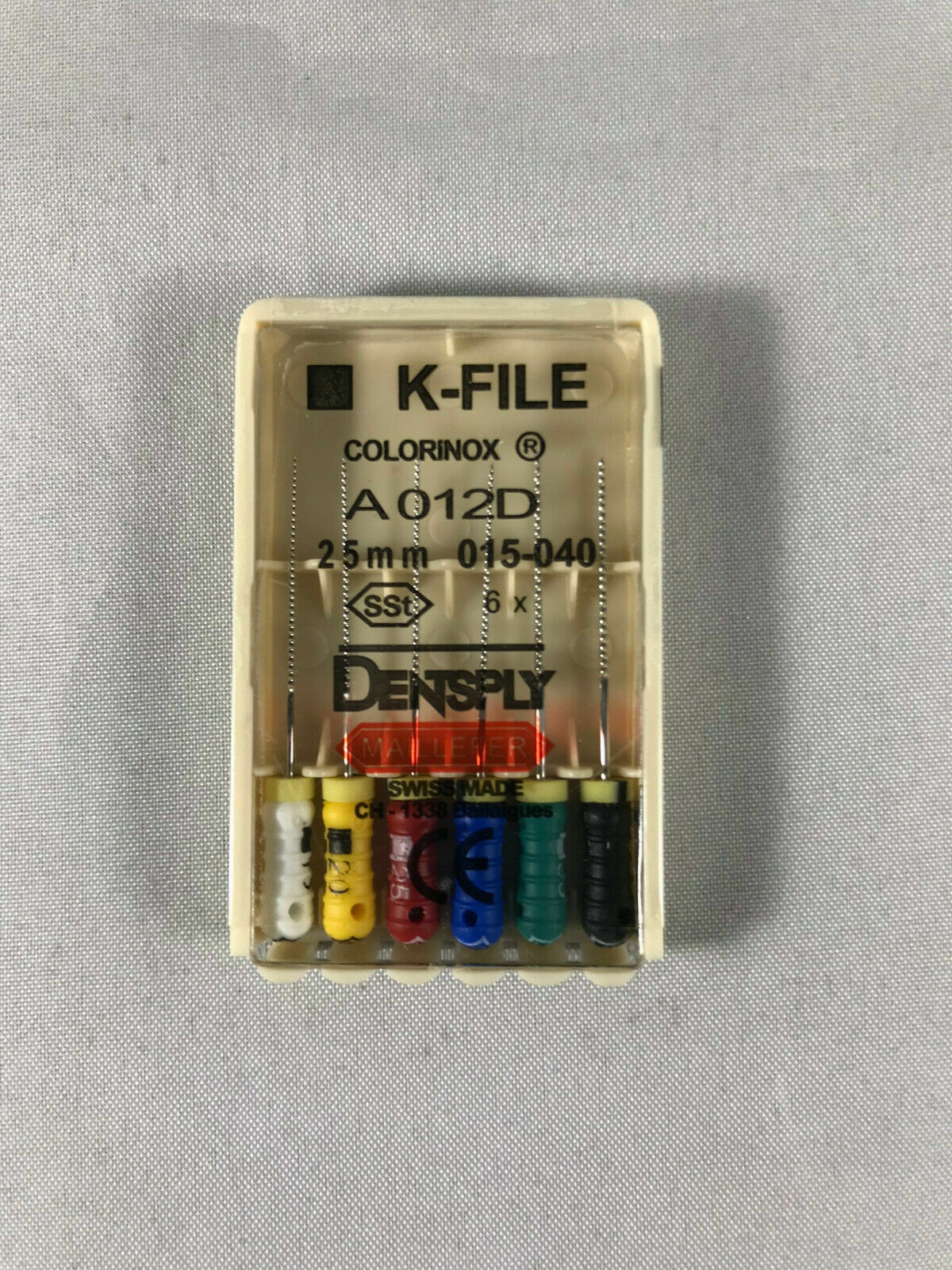 Dentsply Maillefer K-file Endodontic stainless steel 25mm All sizes 30 files/pk