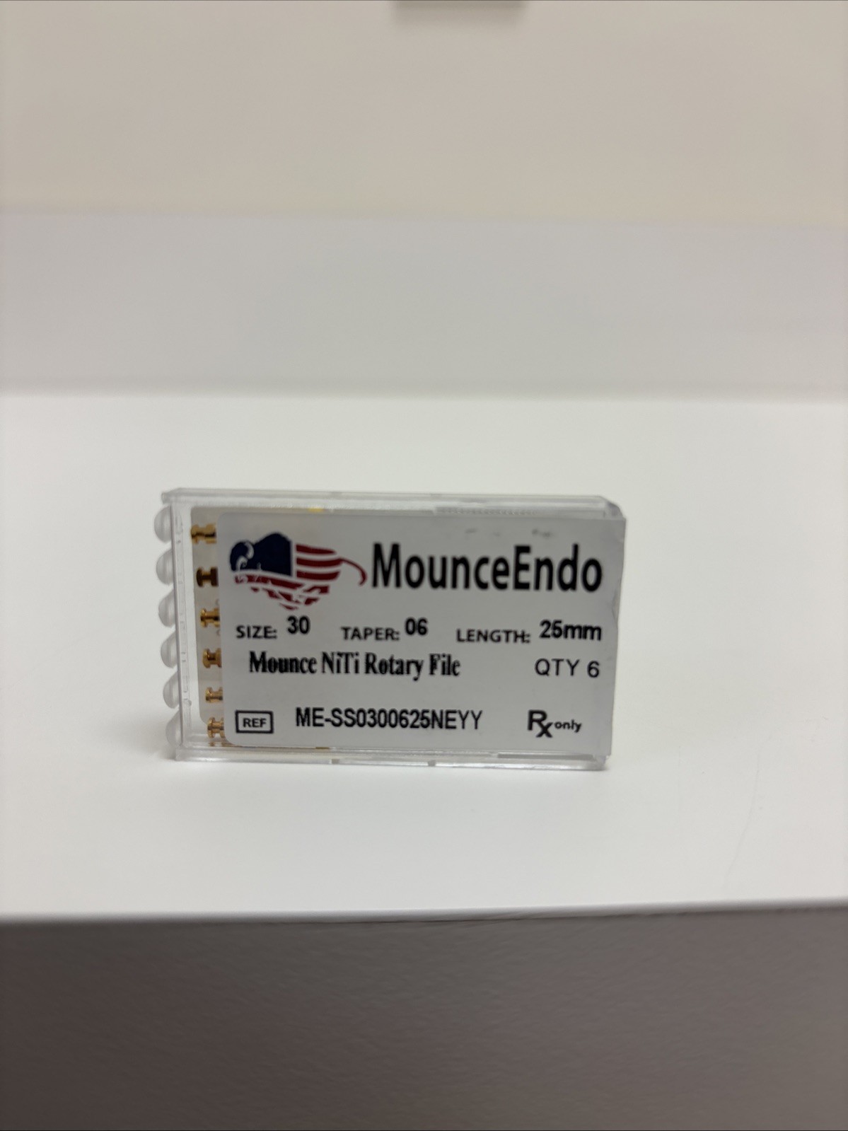 6/Pk Endodontics Size 30 Taper: .06 LENGTH 25mm NiTi Rotary Files