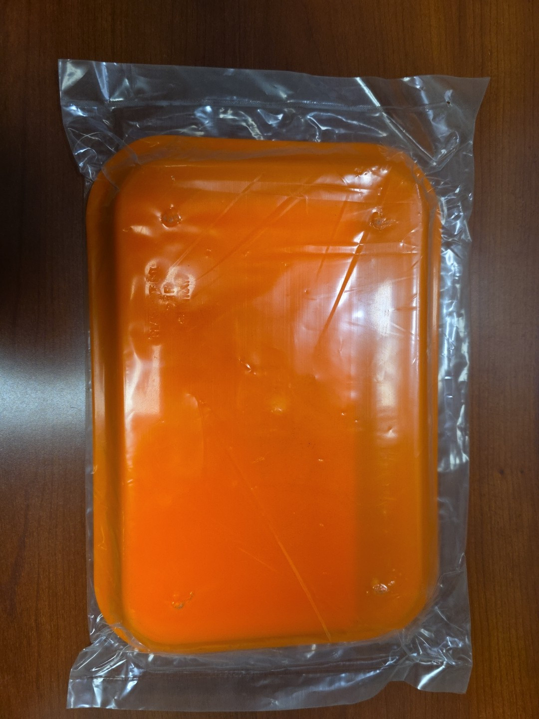 Plasdent Flat Mini Set-Up Tray 9-5/8″ X 6-5/8 X 7/8 Tangerine
