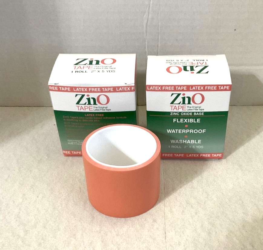 ZinO The Original Latex Free Skin Tape 2″ x 5 yds Set of 2