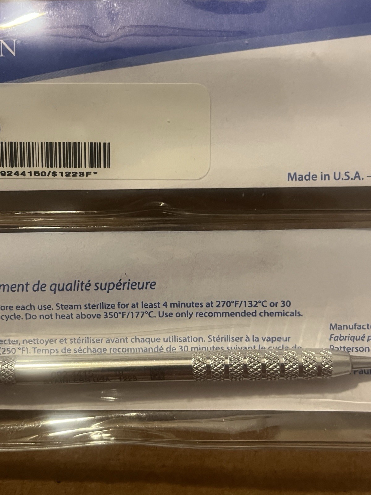 New Dental #19W Excavator Patterson Brand REF 092-4415 Made In USA