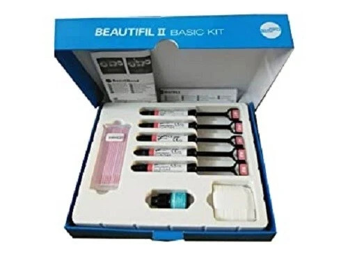 Dental BEAUTIFIL 2 Fluoride Release Restorativ Kit -5 Composite + BeautiBond 6ml