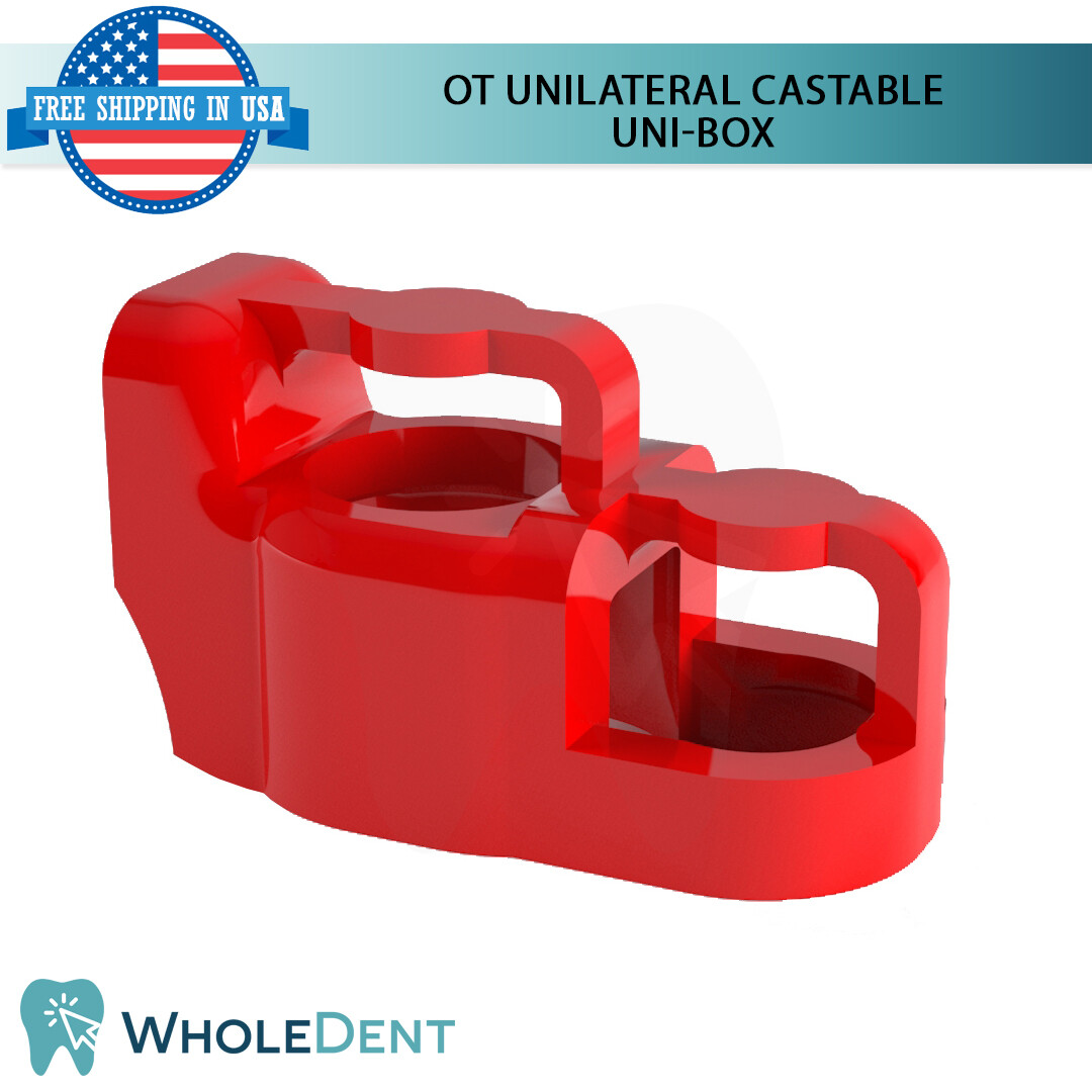 OT Unilateral Attachment Kit Castable Spherical Ball Caps Dental Im plant Lab