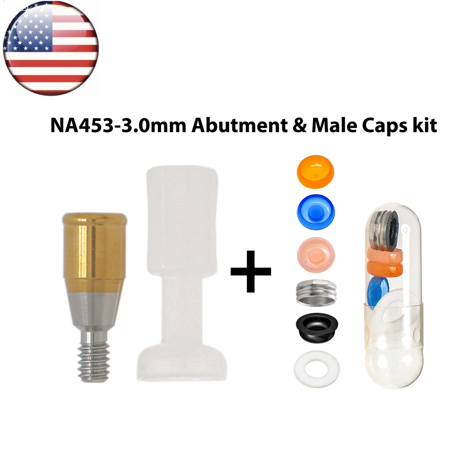 US Dental RP Implant Locator Abutment For Nobel Biocare Active AH=1/2/3/4/5.0mm
