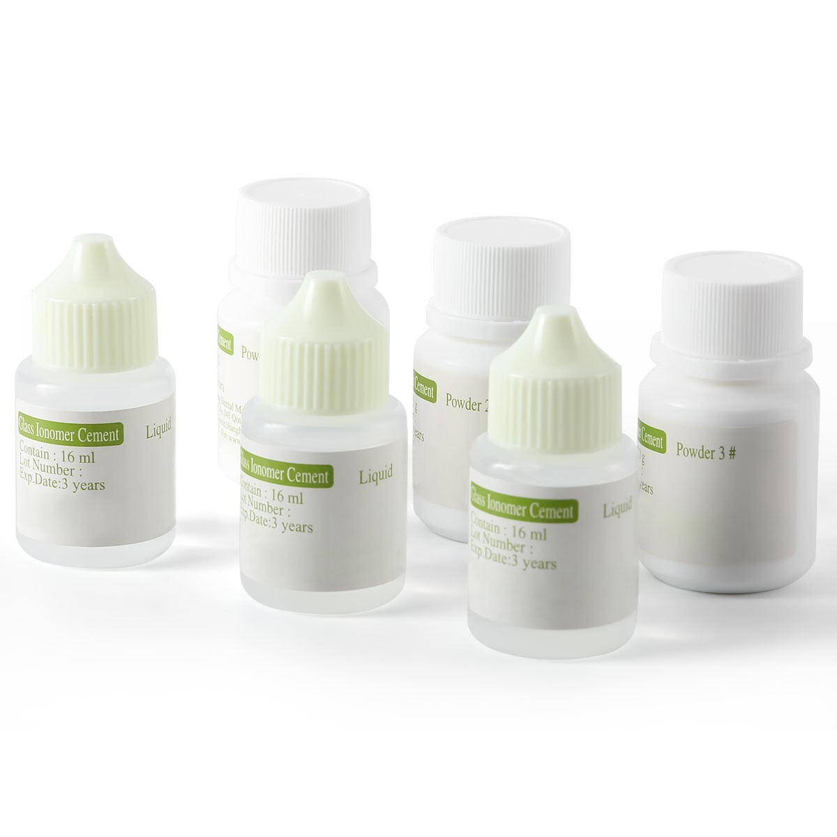 Dental Cement Glass Lonomer Radiopaque Luting & Lining Cement Liquid Powder US