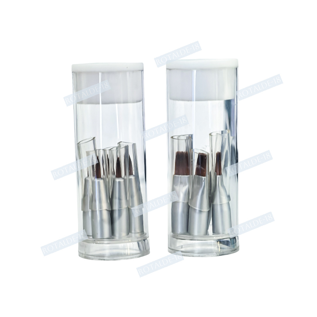 Dental Brush Pen Replaceable Brushes Tips Straight Curved Head Mini Micro Brush
