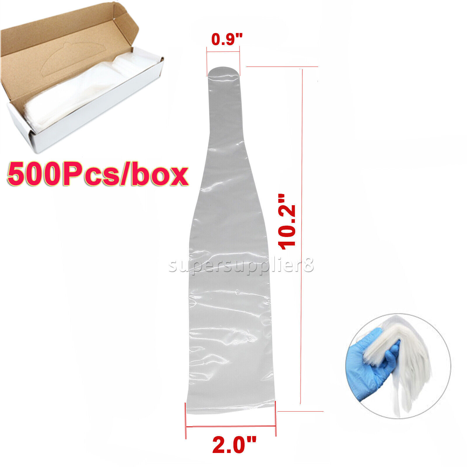 Dental Curing Light Cover Sleeve For Ultradent Valo, etc Plastic Covers- 500/Box