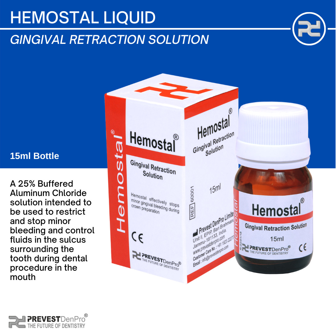 Prevest Hemostal Gel 25 Per Cent Aluminium Chloride Hemostatic Agent Dental Care