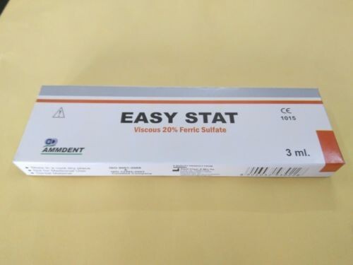 Ammdent Easy Stat Hemostat Viscous 20% Ferric Sulfate Hemostatic Gel Tube 3ml