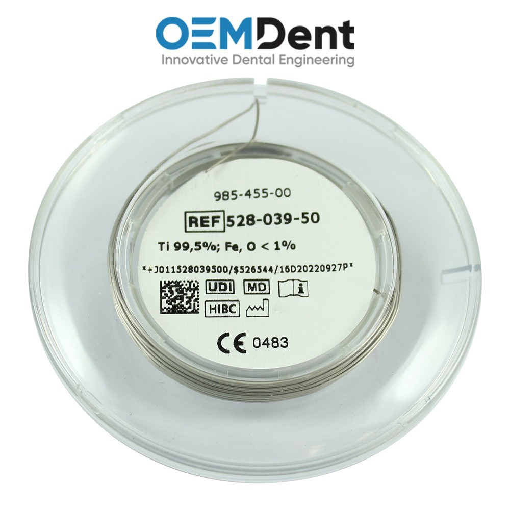 Dental Dentaurum Rematitan® Titanium Laser Welding Wire Solder Roll 2m Length