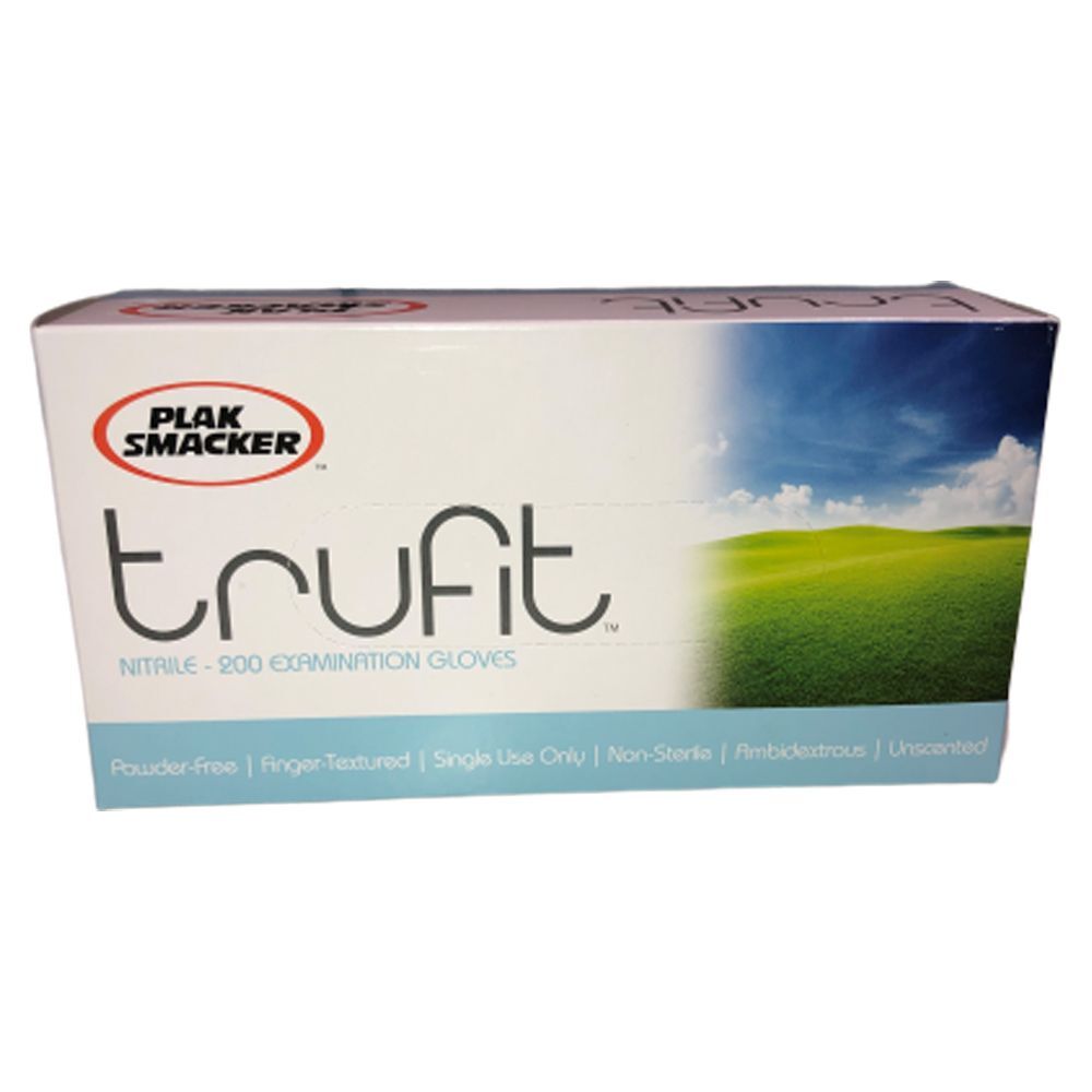 TruFit Sky Blue Nitrile Gloves, Large, 200/Box