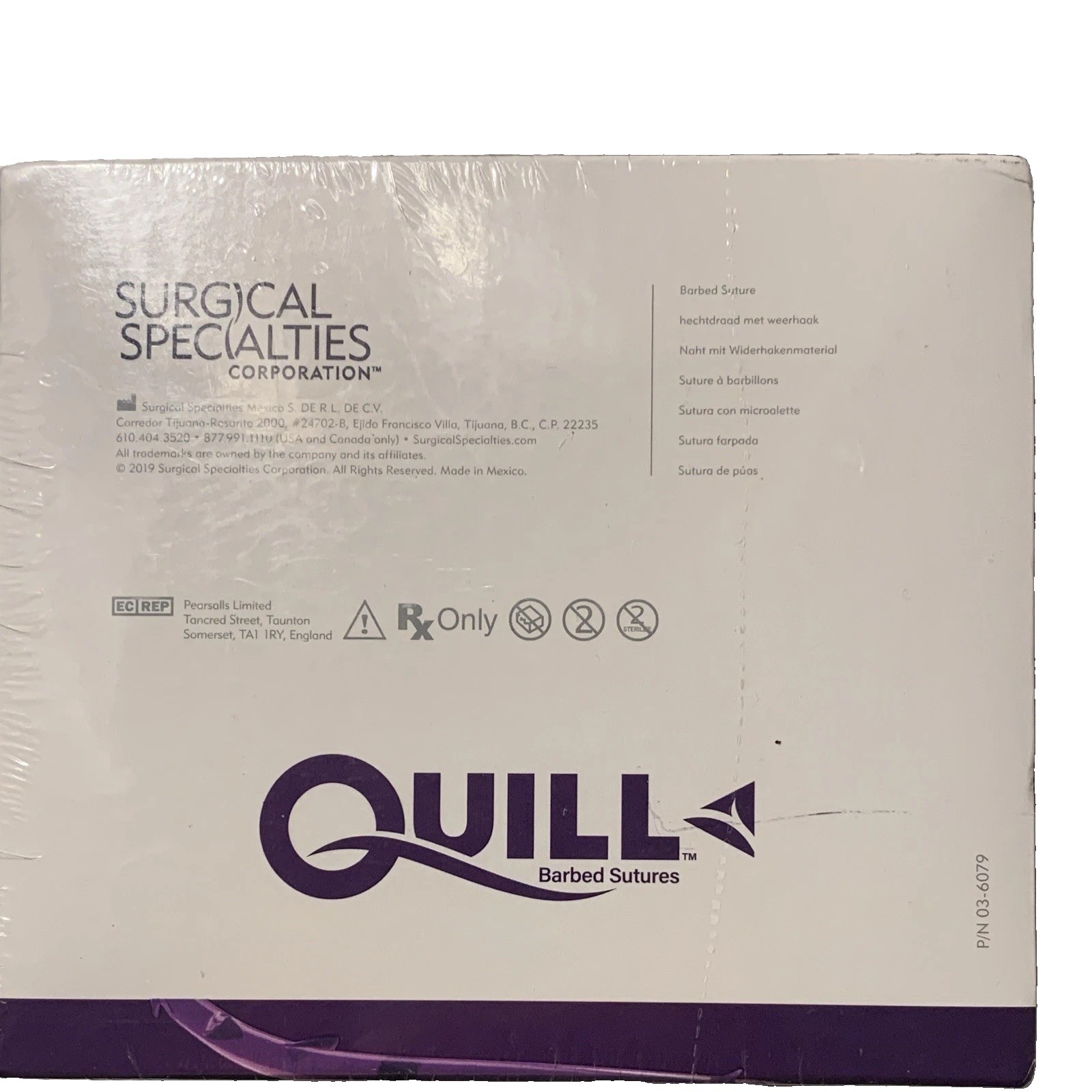 Quill MONODERM PS-2 Barbed Suture 2-0 60cm Plastic Surgery VLM-2002