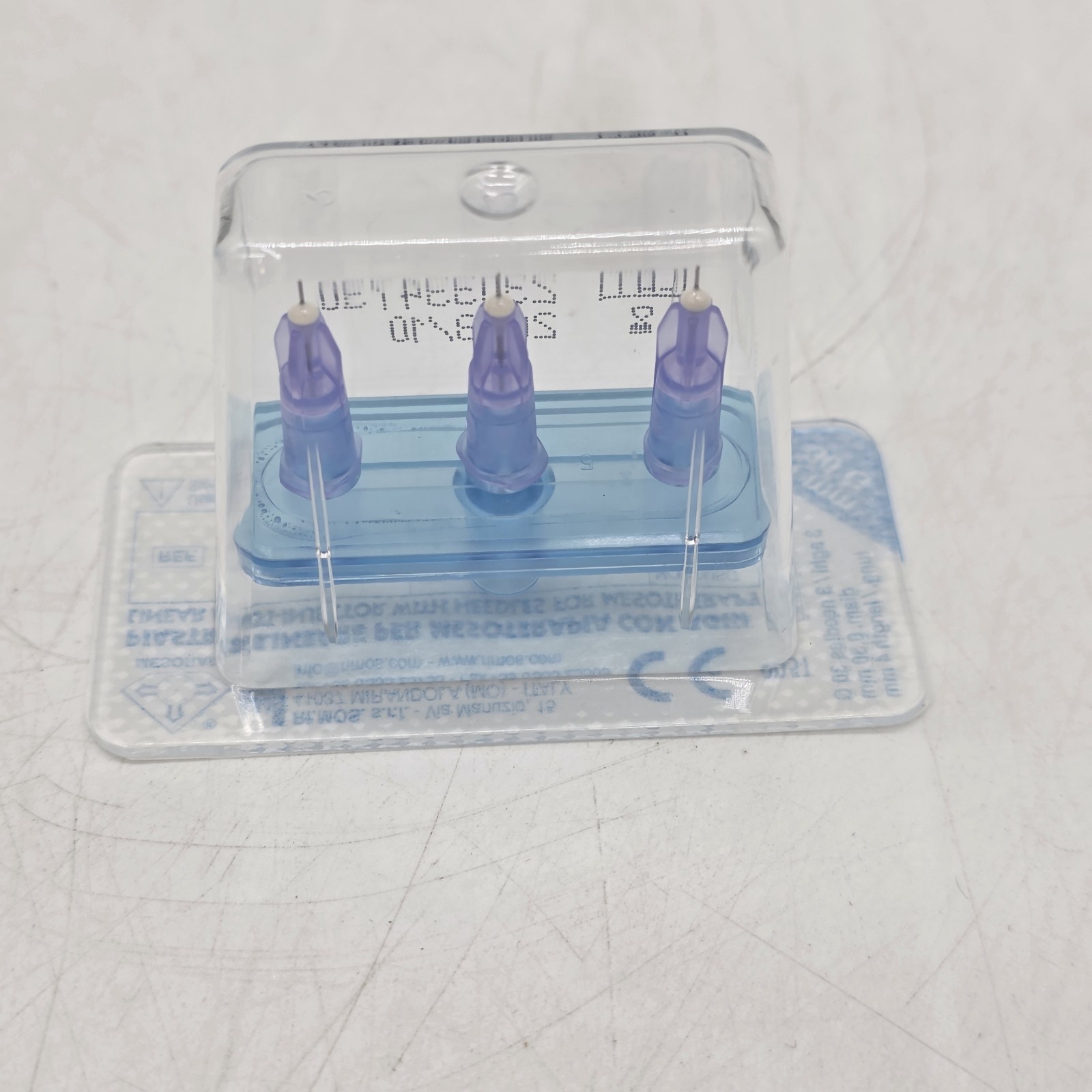 Mesoram Sterile Needle Plate 3 Needles 30G 4mm Exp 10/2028 Ref 710215