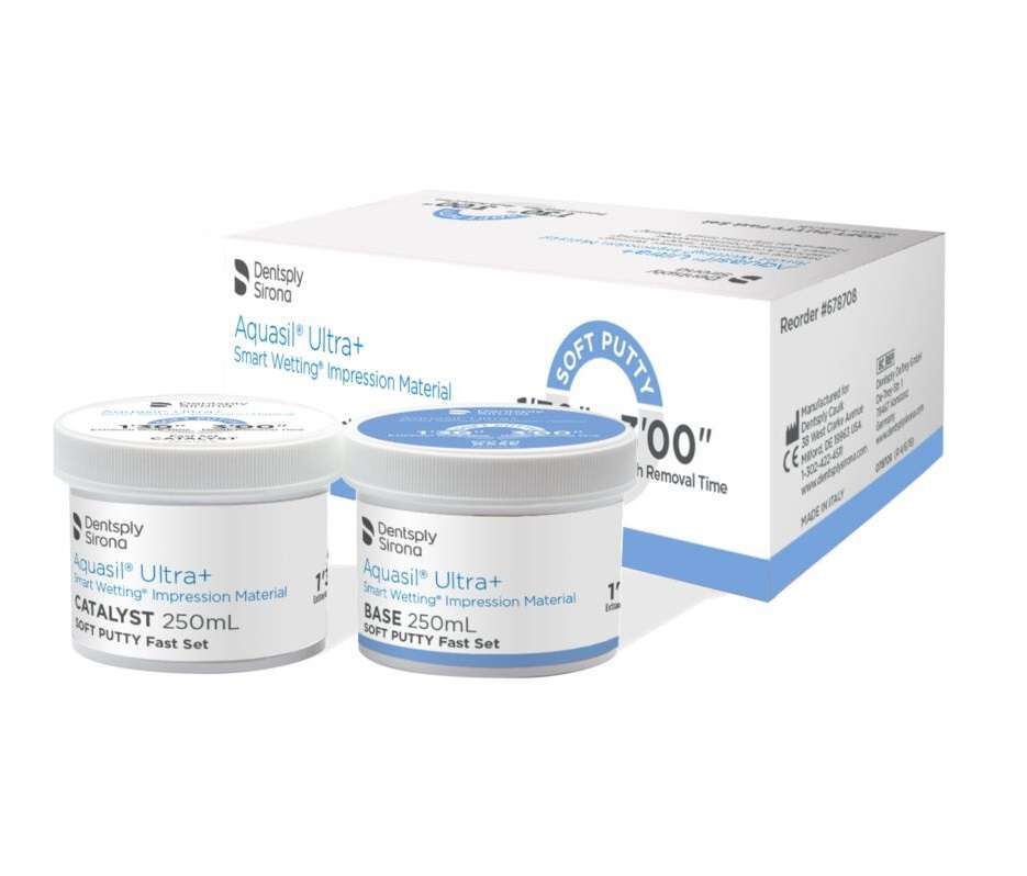 Aquasil Ultra+ Smart Wetting Putty, Fast-Set, 250 mL, 2/Pack. Impression