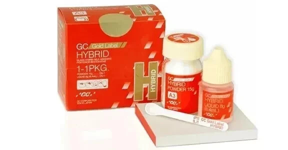 GC Gold Label Hybrid GIC self-adhesive restorative Cement Shade A2 (FREE SHIPING