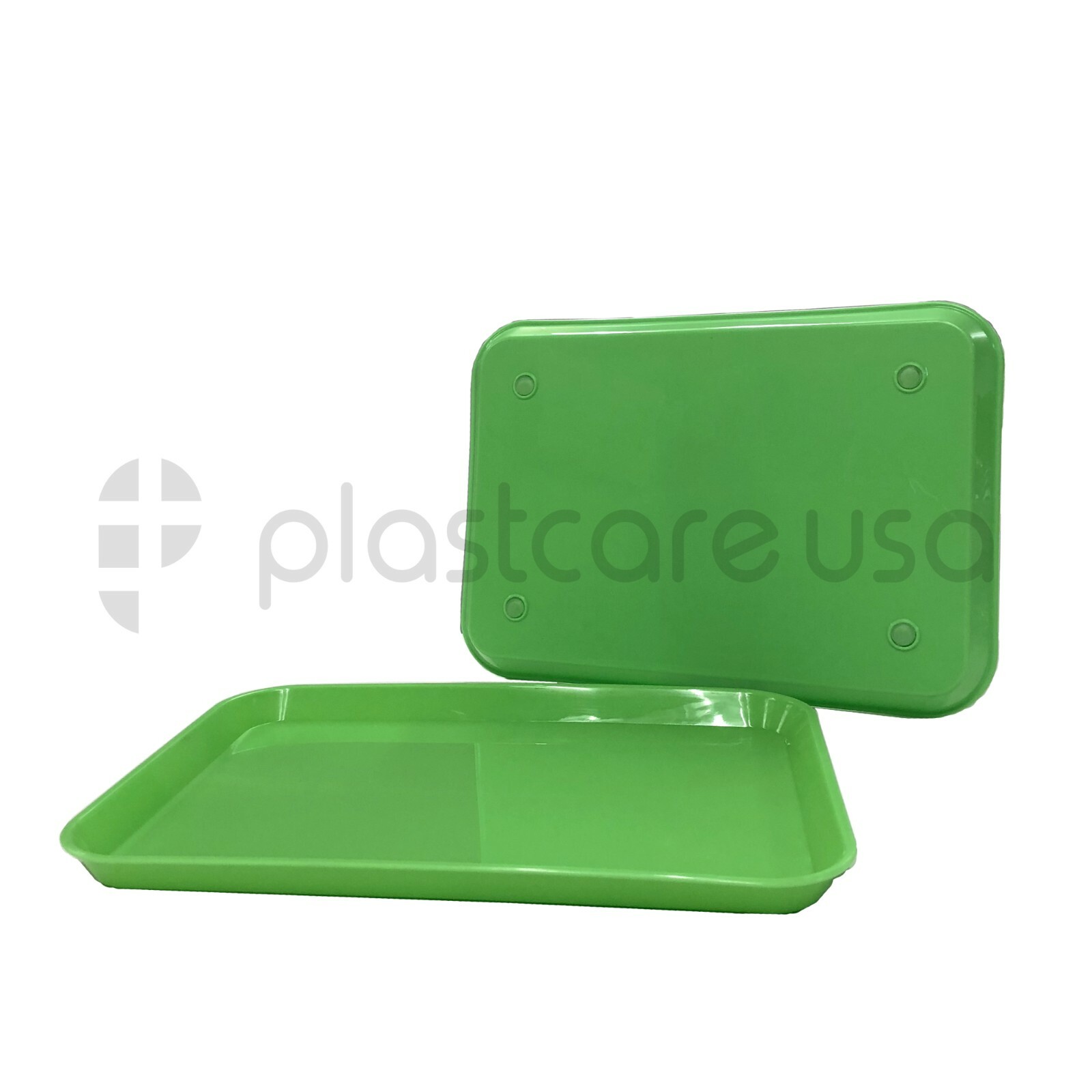 24 Green Dental Plastic Instrument Trays, Size B Autoclavable Medical
