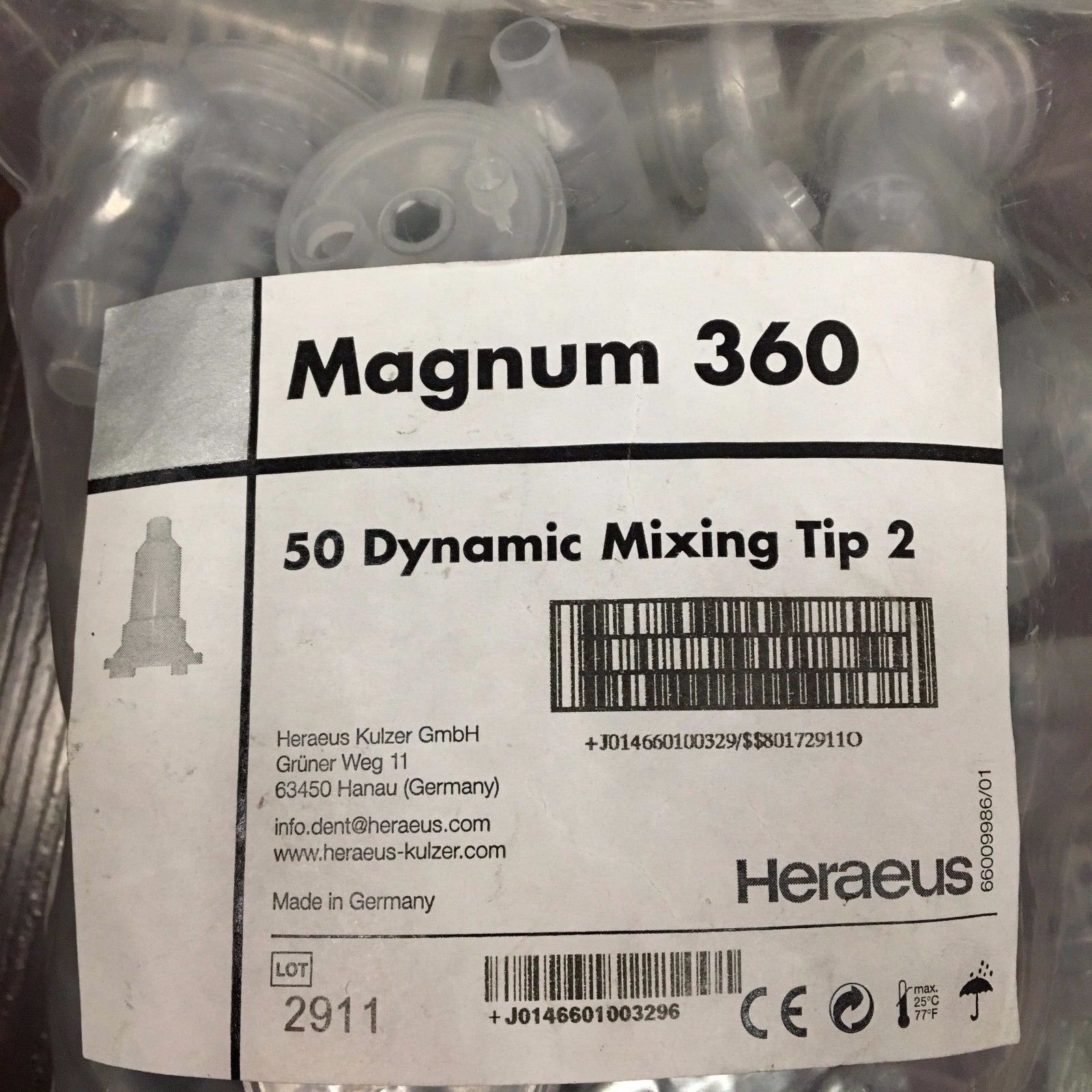 50 Dynamic Mixing Tips, Magnum 360, Gray, Kulzer #66009986