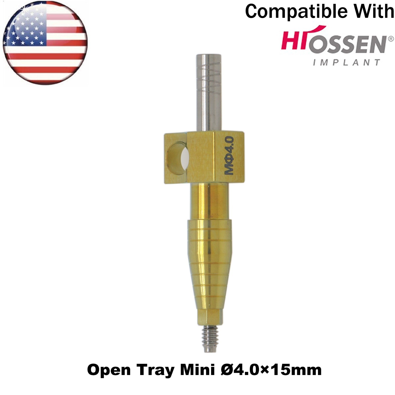 US Dental Transfer Impression Coping Open Tray Lab Analog Fits Hiossen Osstem