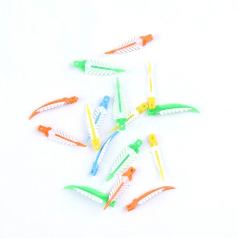 40Pcs/Box Dental Composite Interdental Wedges Plastic+Rubber Fixing Wedges