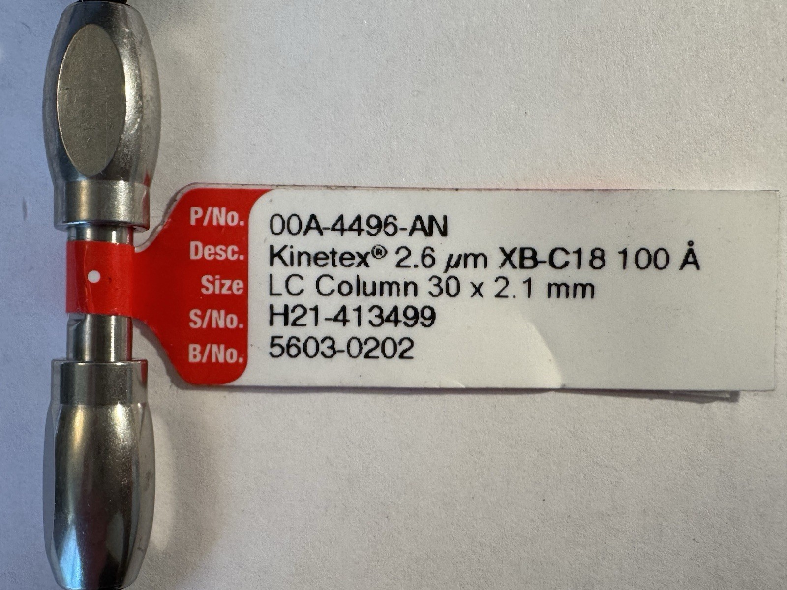 Phenomenex Kinetex 2.6 µm XB-C18 100 Å, LC Column 30 x 2.1 mm (00A-4496-AN)