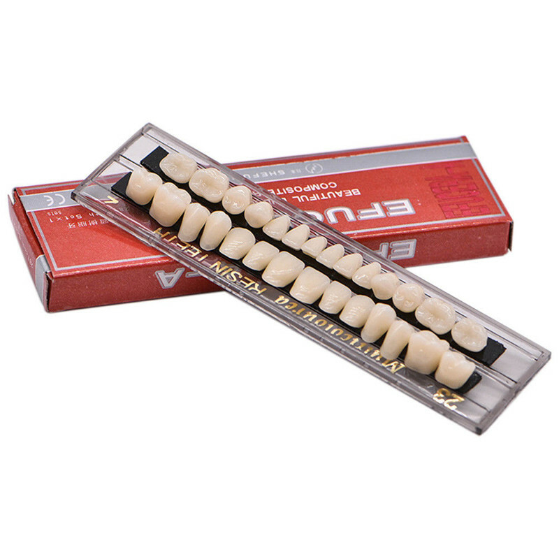 Acrylic Resin Denture 23# A2 Dental Full Set Teeth Upper Lower Shade Tooth