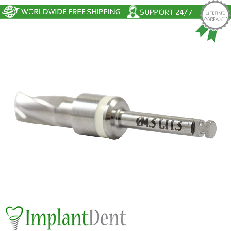 1x Dental Integral Stopper Drill 4.5mm Stainless Steel Dentistry Tool