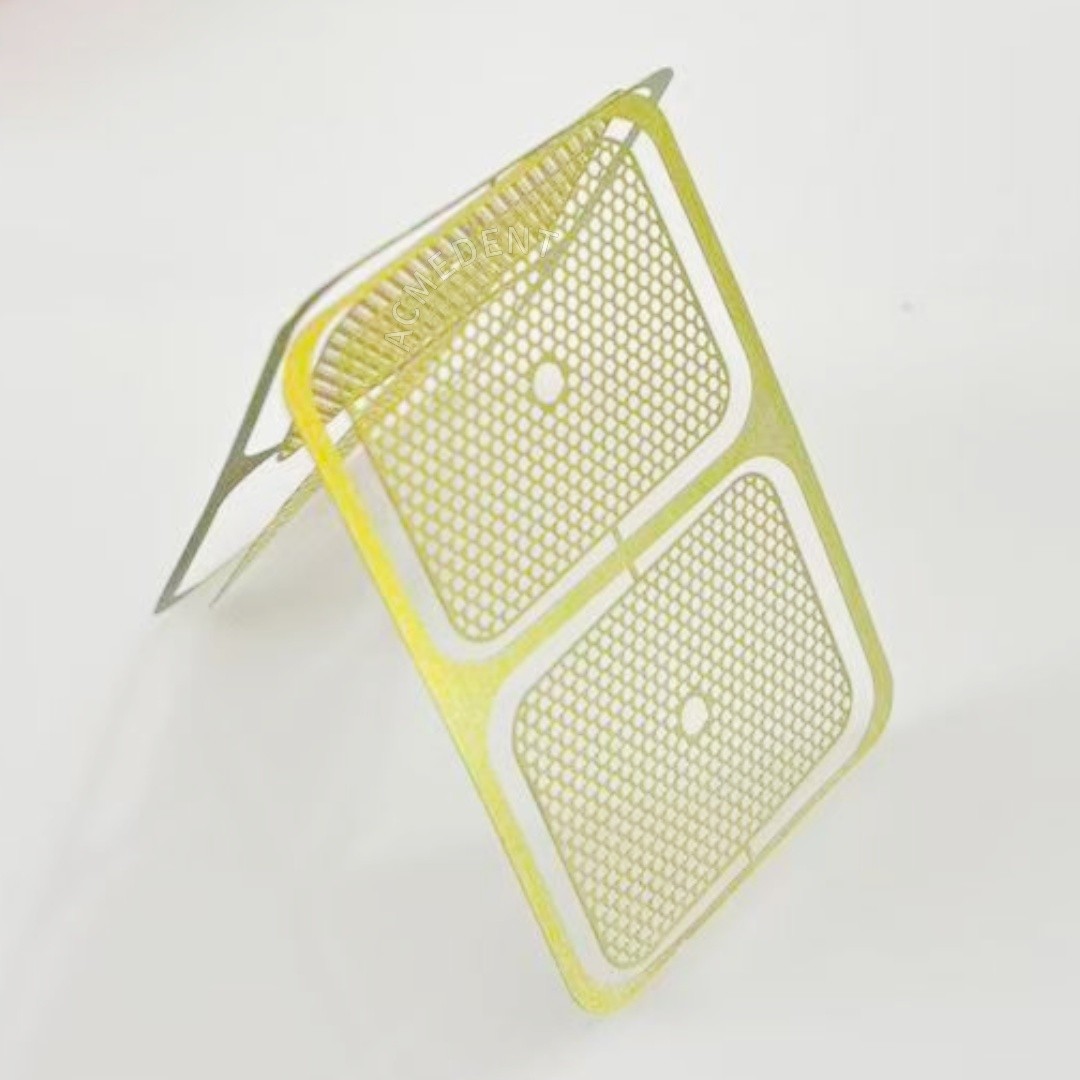 GBR Dental Titanium Mesh Membrane Guided Bone Regeneration Barrier Gold Coated
