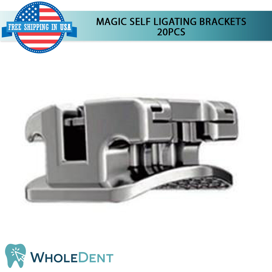 Orthodontic Dental Self Ligating Metal Brackets Braces Kit MBT Magic 20pcs