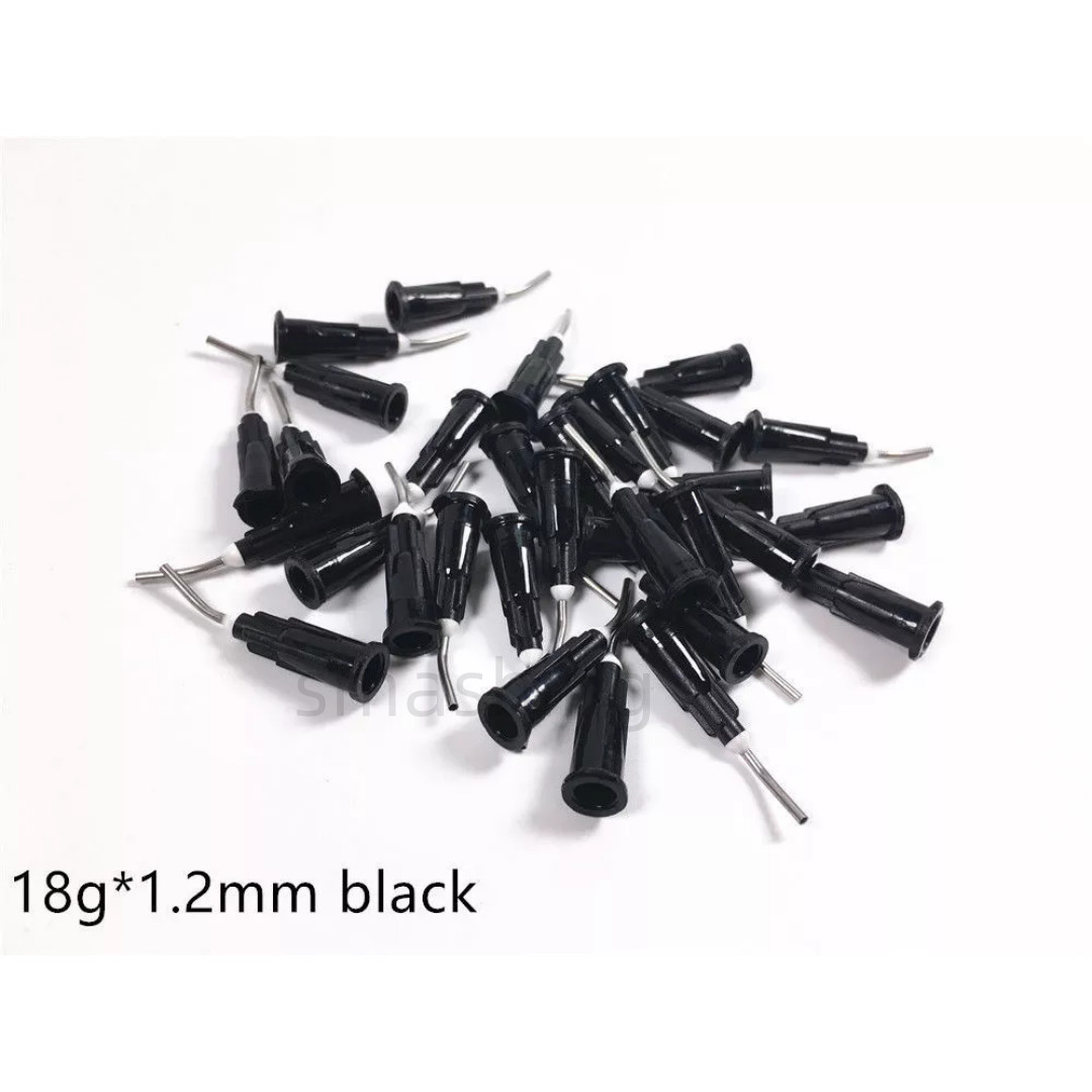 500Pcs Dental Pre-Bent Flowing Dispensing Tips Flowable Needle Delivery Tip Etch
