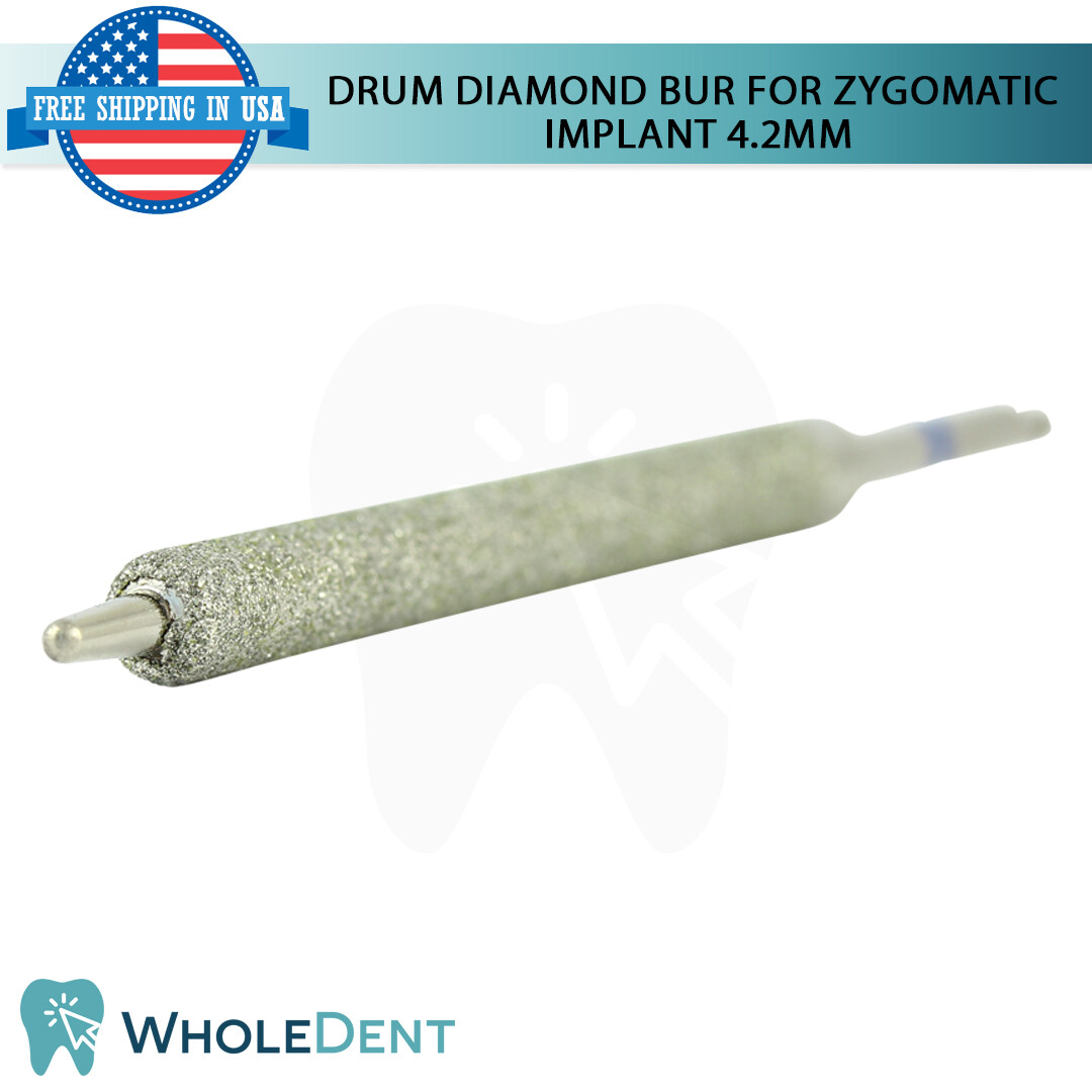 Zygomatic Im plant Diamond Drum Bur Ø4.2 Groove Preparation Dental 30mm Drill