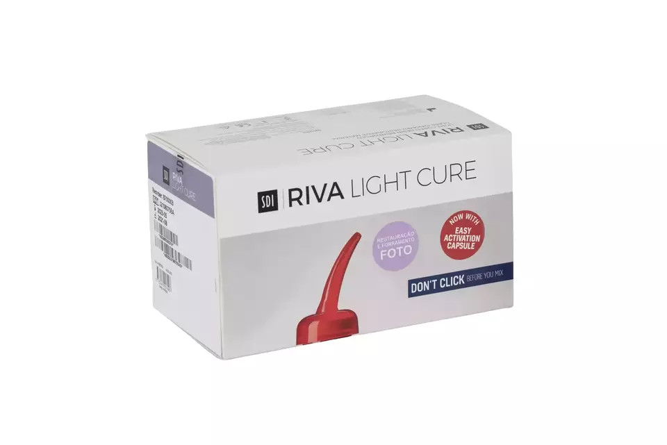 SDI Riva LC Light Cure Resin Reinforced Glass Ionomer Restorative 50 Capsule