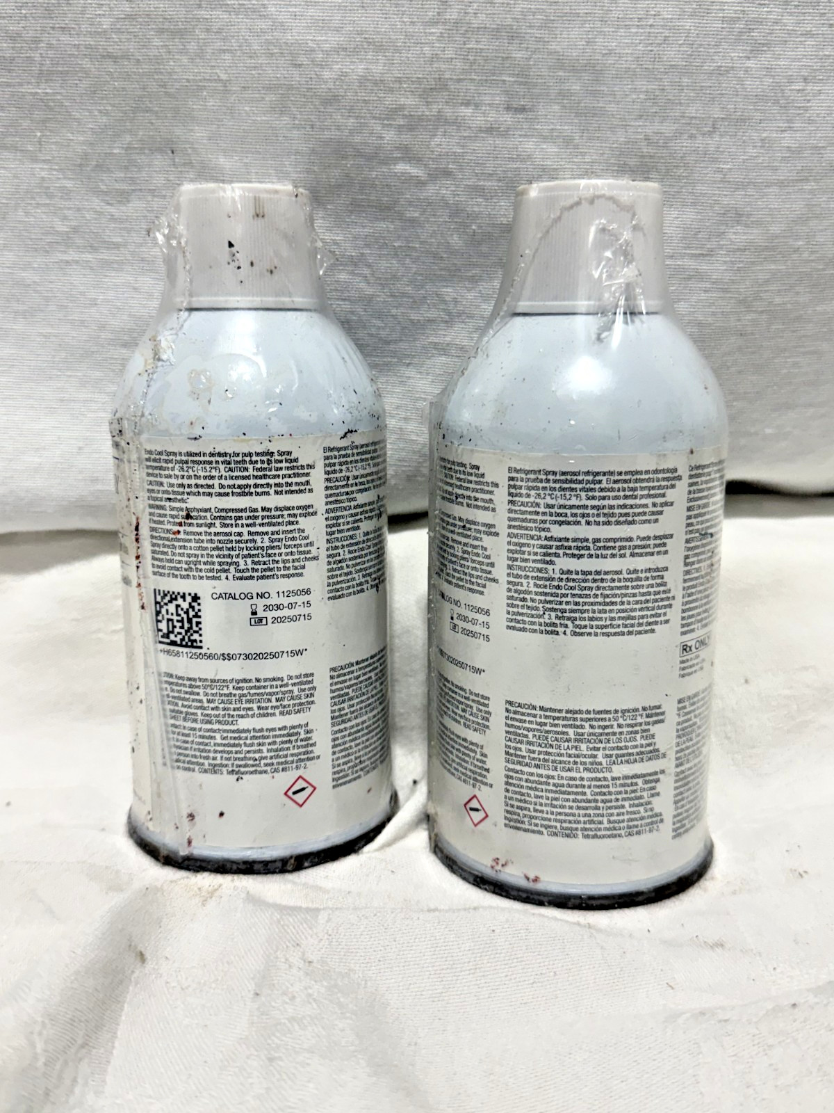 Lot of 2 Henry Schein Endo Cool Spray 10 oz Pulp Vitality Test Vanilla 112-5056