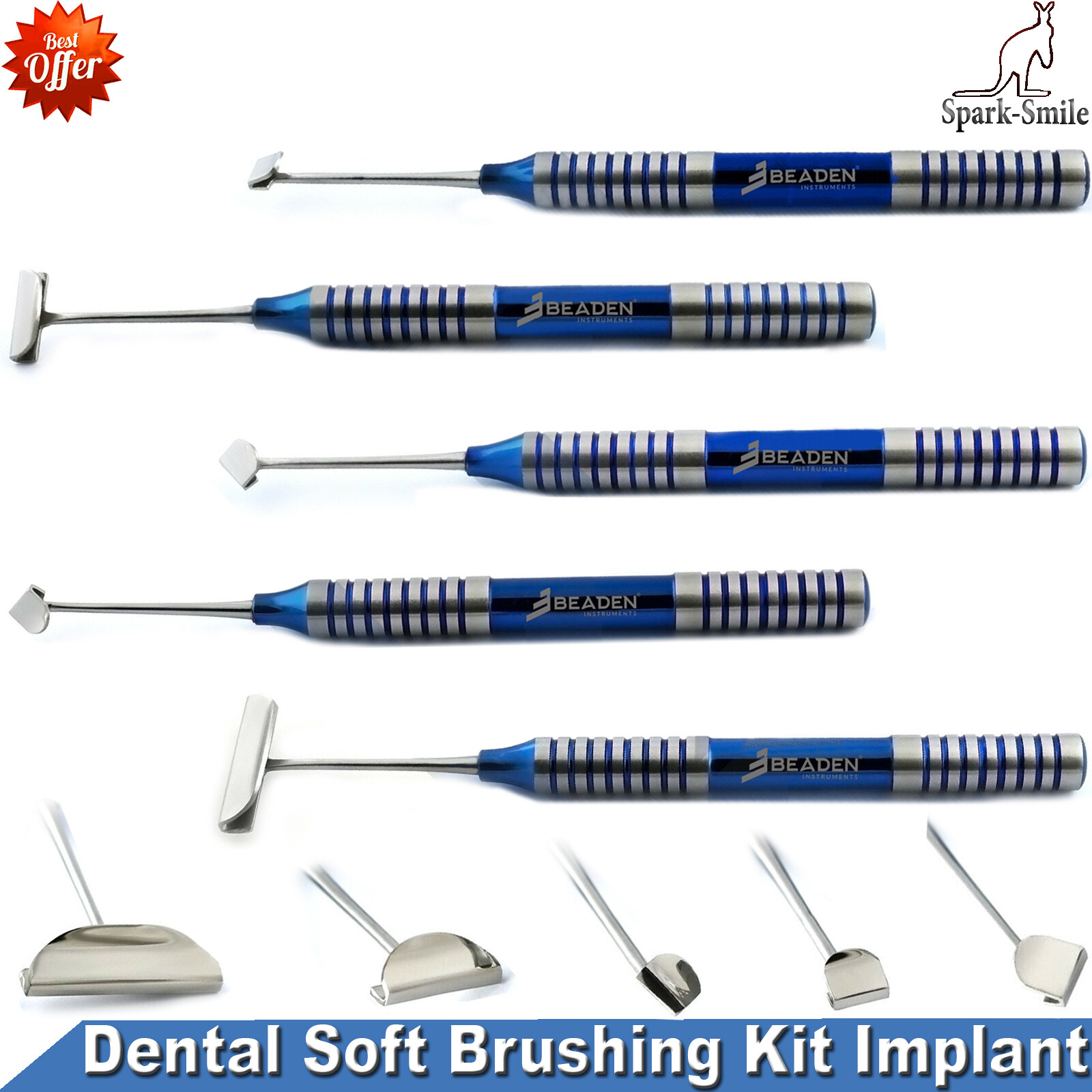 Dental Soft Brushing Kit PRF Lingual Tissue Flap Surgery Implant Instrument New
