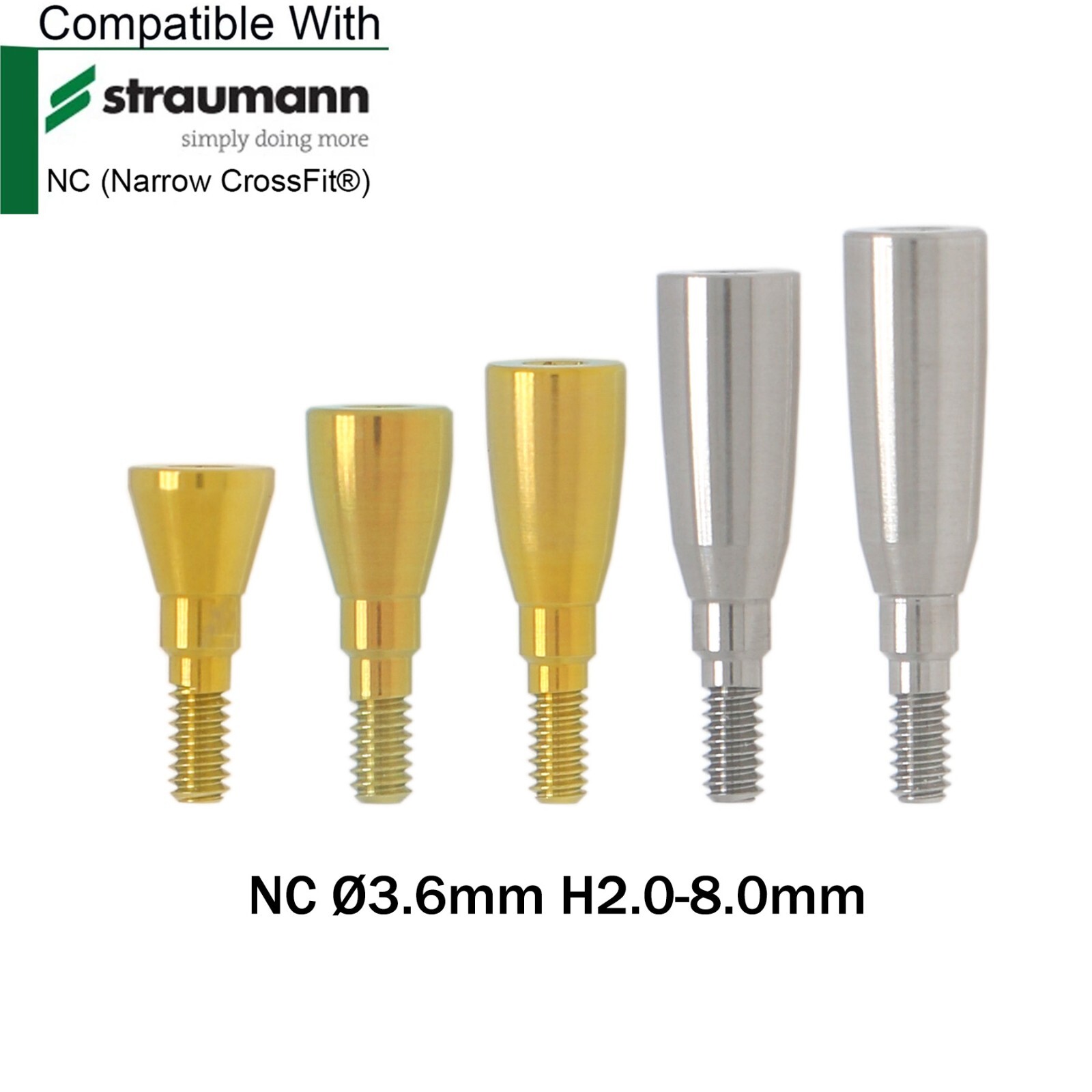 Dental Healing Abutment Closure Caps NC/RC Compatible with Straumann ITI BL/BLT