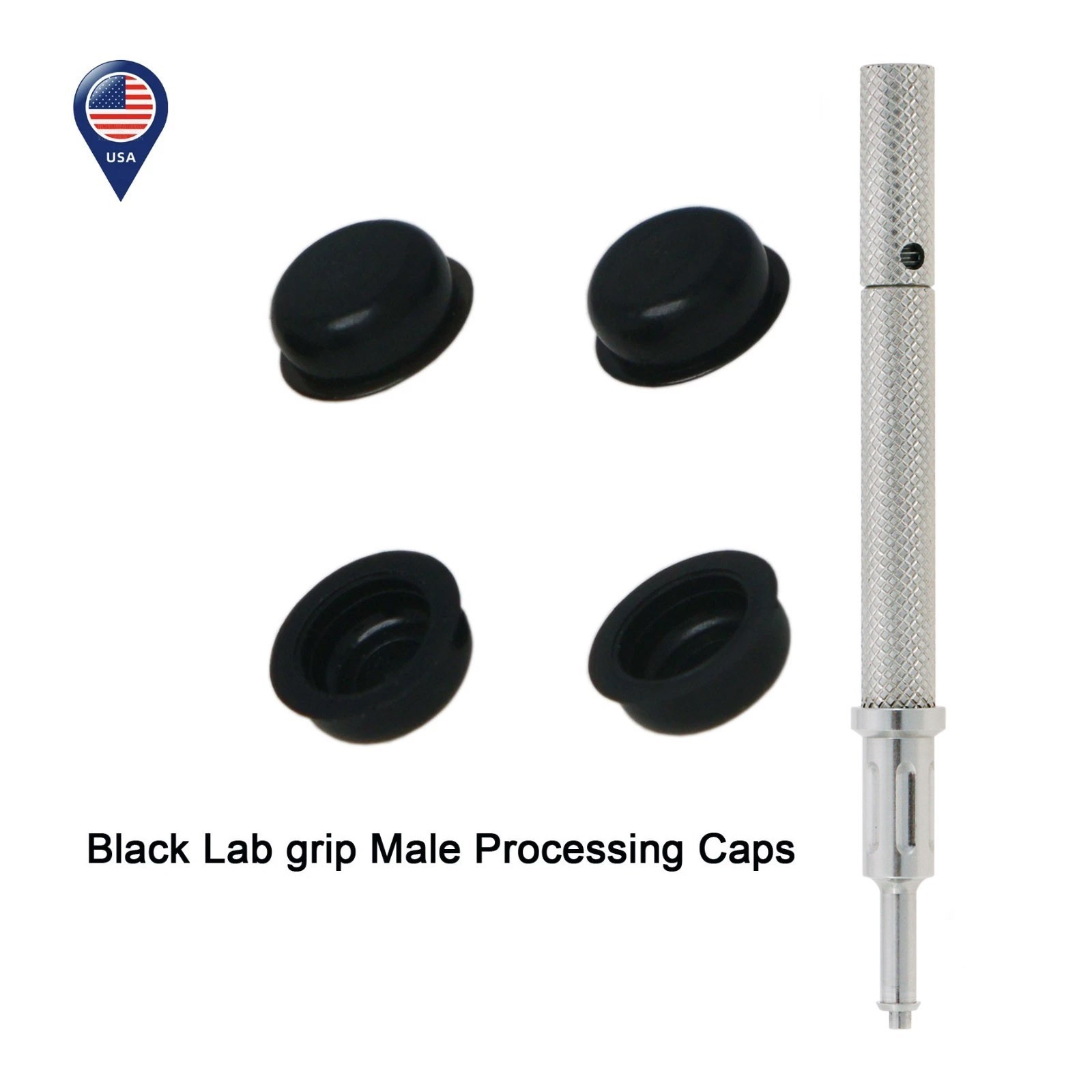 US 3-in-1 Locator Tool with 5Pcs Overdenture Retention Caps Set