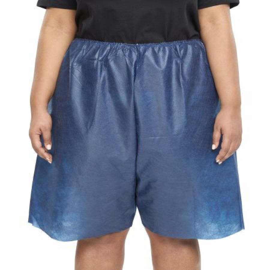 Graham MediShort Exam Shorts Navy Blue 2XL/3XL Adult 46-52″ Hip Elastic Waist 50
