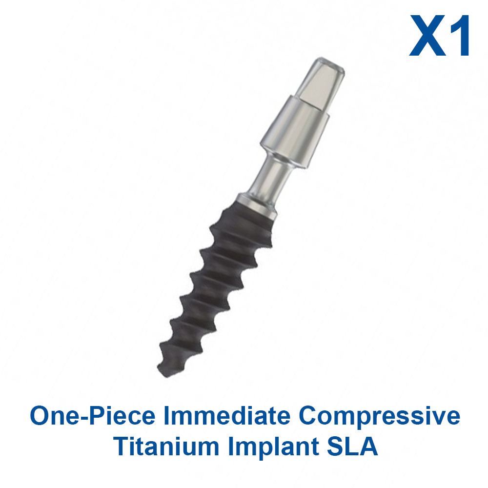 1x One-piece Immediate Loading Compressive Fixture Prosthetic Titanium