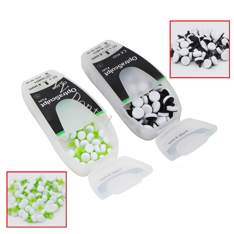 60pcs 4mm/6mm Oral Optrasculpt Pad Composite Resin Filling Spatula for Mixing