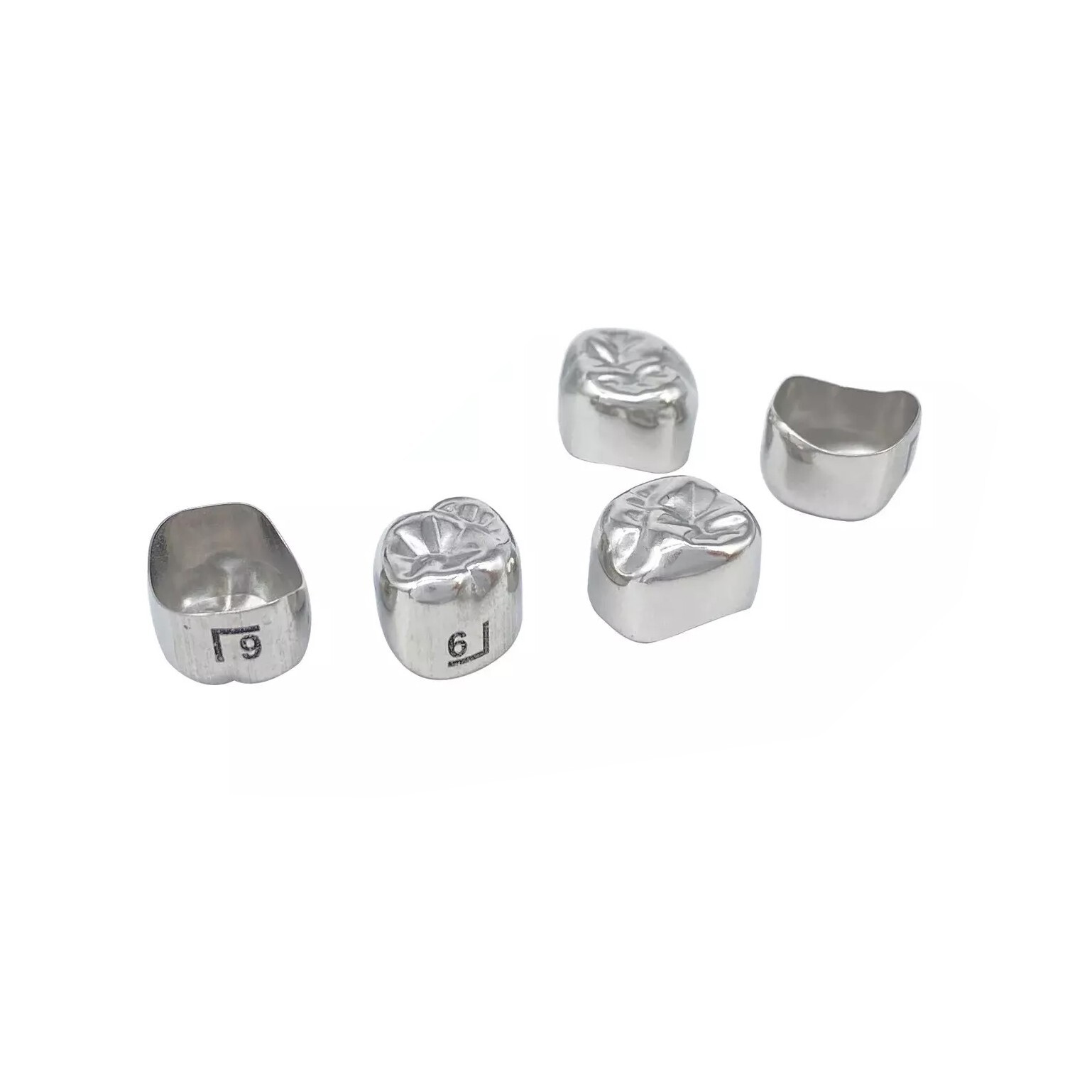 J&J Ortho Stainless Steel Molar Crown Kit for Kids and Adults