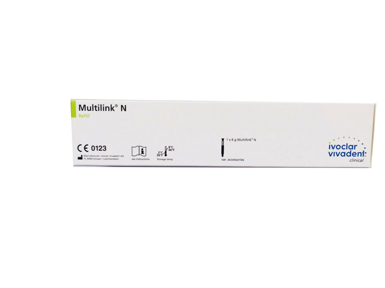 Ivoclar Vivadent Multilink N Refill Pack 6g For Cementation Metal Ceramic Fast