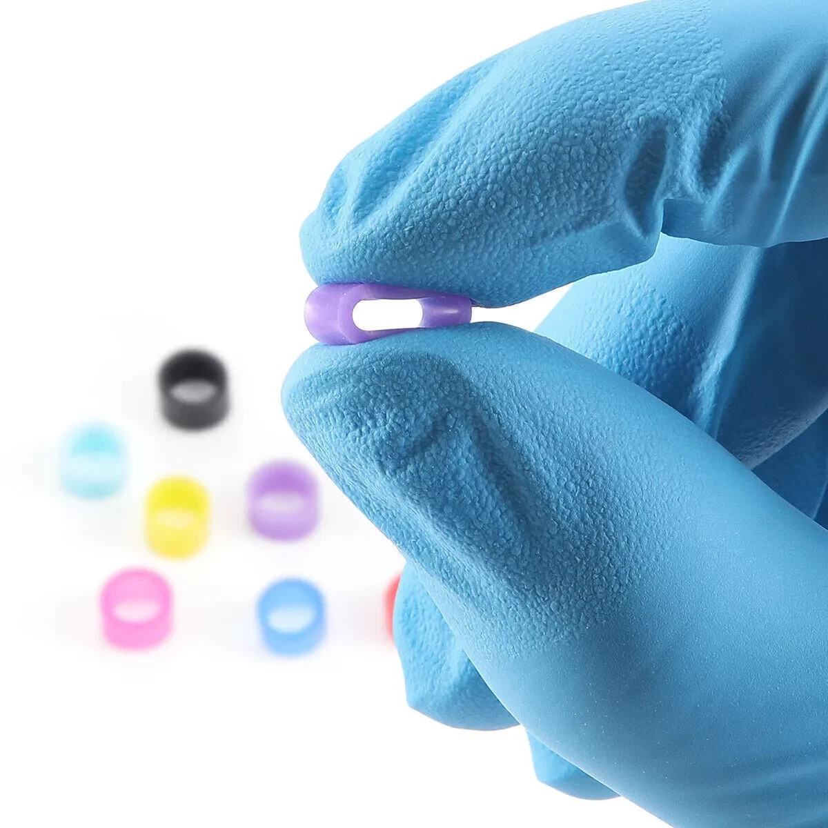 100Pcs/Box Autoclavable Dental Orthodontic Silicone Color Code Rings Small/Large