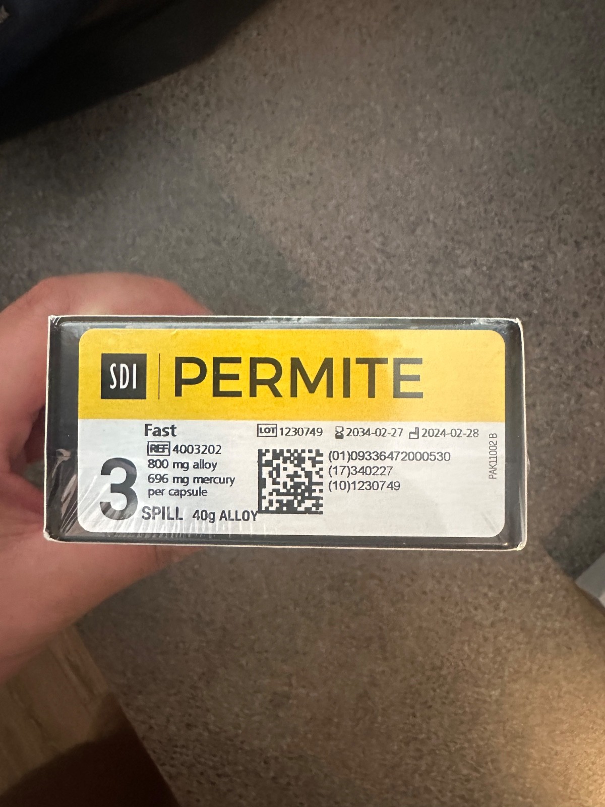 sdi permite spherical and lathe cut 50 capsules